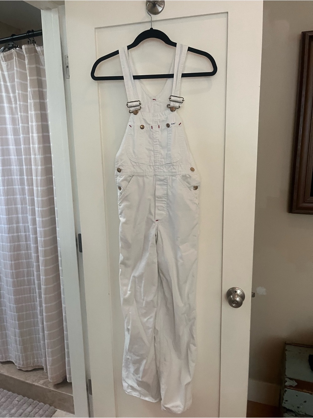 Lee White Women's Denim Overalls